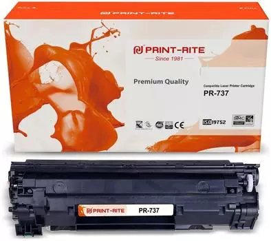 Картридж лазерный Print-Rite PR-737 (737/9435B002), черный, 2400 страниц, совместимый для Canon MF 210/211/212/216/217/220