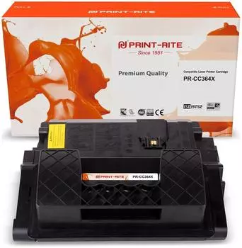 Картридж лазерный Print-Rite PR-CC364X (№64X/CC364X), черный, 24000 страниц, совместимый для LaserJet P4015n/4515n
