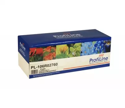 Картридж лазерный ProfiLine PL-106R02760 (106R02760), голубой, 1000 страниц, совместимый, для Xerox Phaser 6020/6022, WC 6025/6027, без чипа