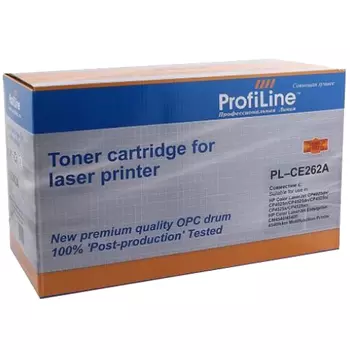 Картридж лазерный ProfiLine PL-CE262A (CE262A), желтый, 11000 страниц, совместимый для CLJ CP4525DN/CP4525N/CP4525XH