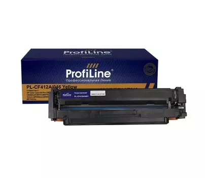Картридж лазерный ProfiLine PL-CF412A/046/PL_CF412A/046_Y (№410A/CF412A/046), желтый, 2300 страниц, совместимый для CLJ Pro CM377/CM377dw/CM452/CM452dn/CM452nw/CM477/CM477fdw/CM477fdw/CM477fnw/Canon LBP654Cx/LBP653Cdw/MF735Cx/MF734Cdw/MF732Cdw