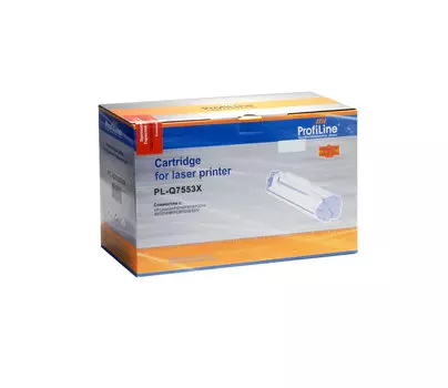 Картридж лазерный ProfiLine PL-Q7553X/715 (Q7553X/715), черный, 7000 страниц, совместимый, для LJ P2010/P2014/P2015/2015d/2015n/M2727/M2727nf /M2727nfs/Canon LBP-3310/3370