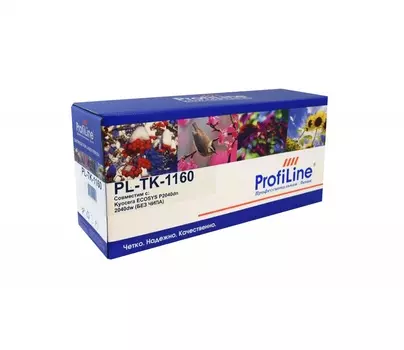 Картридж лазерный ProfiLine PL-TK-1160+chip (TK-1160/1T02RY0NL0), черный, 7200 страниц, совместимый для Kyocera P2040DN/P2040DW