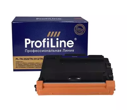 Картридж лазерный ProfiLine PL-TN-3520/TN-3512/TN-3480 (TN-3520/TN-3512/TN-3480), черный, 20000 страниц, совместимый для Brother HL-L6300/HL-L6300DW/HL-L6400/HL-L6400DW/HL-L5000/HL-L5000D/HL-L5100DN/HL-L5100DNX/HL-L5200DW/DCP-L5500DN/DCP-L5500DNX/DCP-L6600DW/MFC-L5700DN/MFC-L5750DW/MFC-L6800DW/MFC-L6900DW