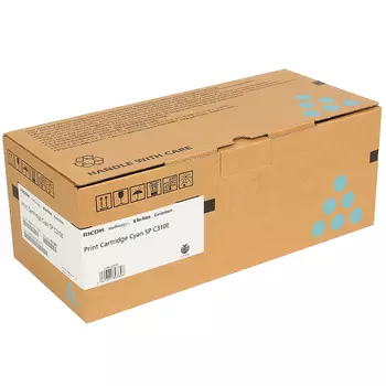 Картридж лазерный Ricoh SPC310E C/406349, голубой, 2500 страниц, оригинальный для Ricoh Aficio SP C231SF / C232SF / C231N / C232DN / C311N / C312DN / C320DN / C242DN / C242SF
