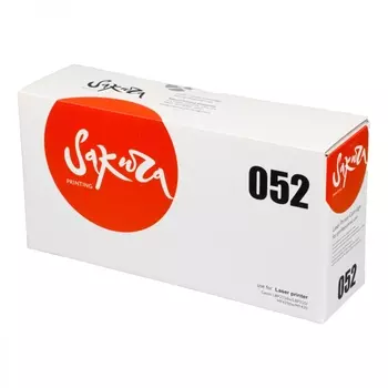 Картридж лазерный Sakura 052 (052/2199C002), черный, 3100 страниц, совместимый для Canon LBP212/214/215, MF421/426/428/429