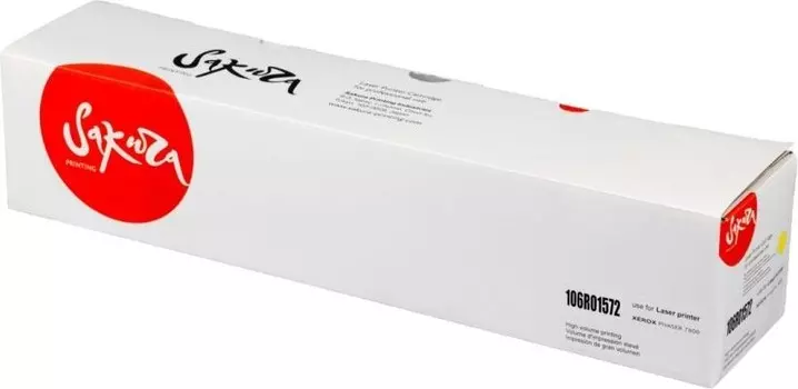 Картридж лазерный SAKURA SA106R01162/106R01166 (106R01162/106R01166), желтый, 25000 страниц, совместимый, для Xerox Phaser 7760