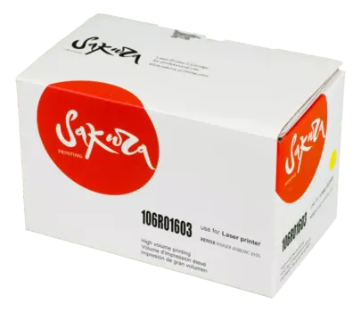Картридж лазерный Sakura SA106R01603 (106R01603), желтый, 2500 страниц, совместимый для Xerox Phaser 6500/WC 6505