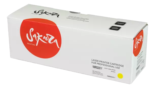 Картридж лазерный Sakura SA106R02235 (106R02235), желтый, 6000 страниц, совместимый для Xerox Phaser 6600/WC 6605
