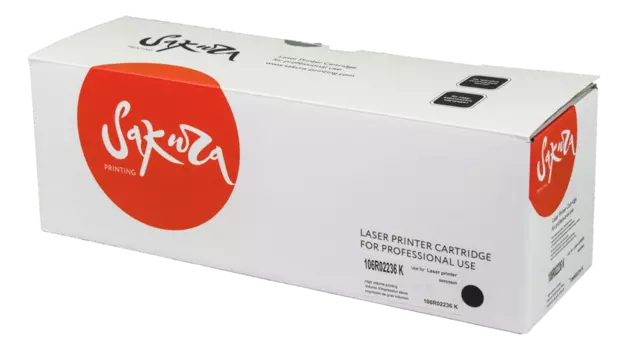 Картридж лазерный Sakura SA106R02236 (106R02236), черный, 8000 страниц, совместимый для Xerox Phaser 6600/WC 6605