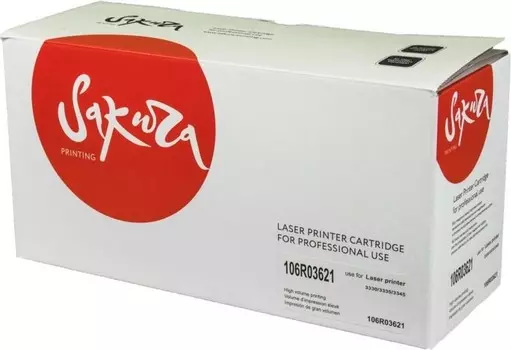 Картридж лазерный Sakura SA106R03621 (106R03621), черный, 8500 страниц, совместимый для Xerox WorkCentre 3335/3345
