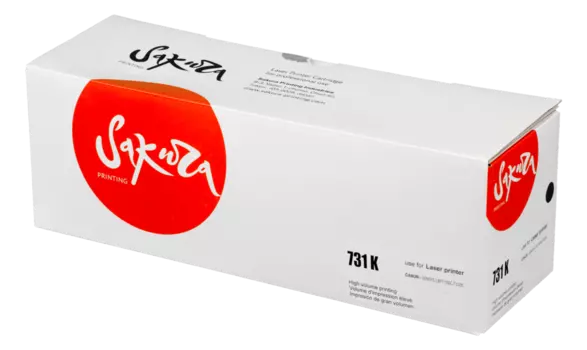 Картридж лазерный Sakura SA731BK (731Bk/6272B002), черный, 1400 страниц, совместимый для Canon i-sensys LBP7100C/7110C