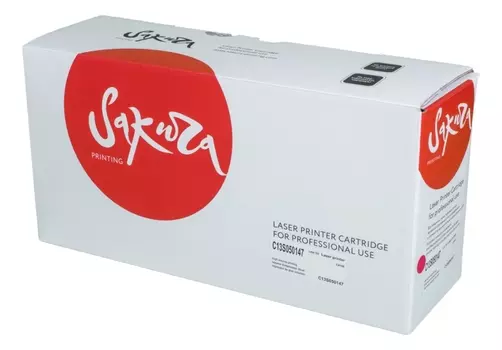 Картридж лазерный SAKURA SAC13S050147 (0147/C13S050147), пурпурный, 8000 страниц, совместимый для Epson Aculaser C4100