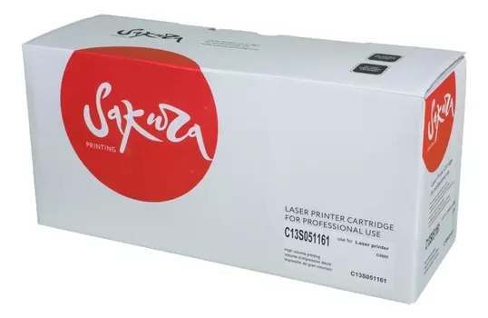 Картридж лазерный SAKURA SAC13S051161 (1161/C13S051161), черный, 8000 страниц, совместимый для Epson Aculaser C2800