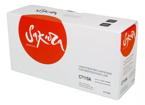 Картридж лазерный Sakura SAC7115A (15A/C7115A), черный, 2500 страниц, совместимый для LJ 1220/3300/3310/3320/3330/3380/1000/1005/1200