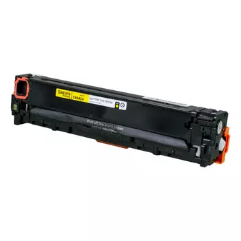 Картридж лазерный Sakura SACB542A (CB542A), желтый, 1500 страниц, совместимый для Color LaserJet CP1215/CP1515/CP1518, MFP CM1312