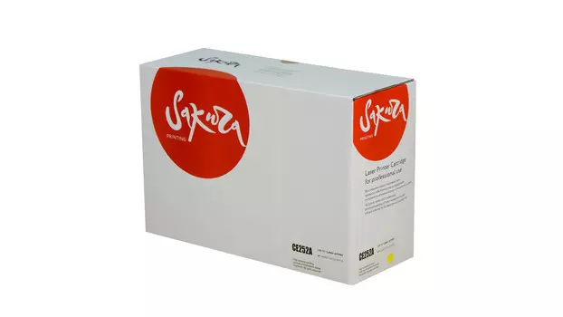 Картридж лазерный Sakura SACE252A (CE252A), желтый, 7000 страниц, совместимый для Color LaserJet CM3530MFP/CM3530fsMFP/CP3525/CP3525n/CP3525dn/CP3525x