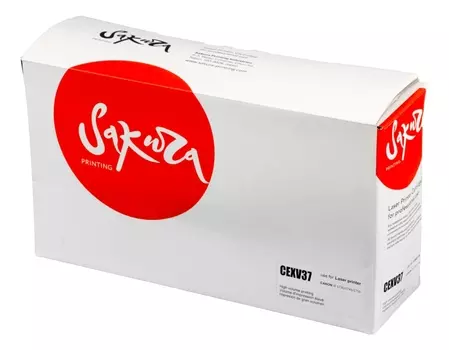 Картридж лазерный Sakura SACEXV37 (C-EXV37/2787B002), черный, 15100 страниц, совместимый для Canon iR1730i/iR1740i/iR1750i без чипа