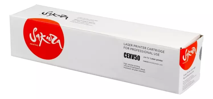 Картридж лазерный Sakura SACEXV50 (C-EXV50/9436B002), черный, 17600 страниц, совместимый для Canon IR1435/1435i/1435iF