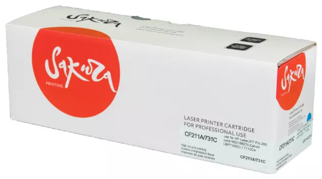 Картридж лазерный Sakura SACF211A/731C (CF211A/731C), голубой, 1800 страниц, совместимый для HP LJ Pro M251/M276,Canon LBP7100Cn / 7110Cw без чипа