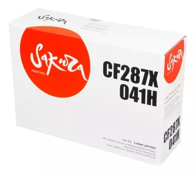 Картридж лазерный Sakura SACF287X/041H (041H/CF287X), черный, 20000 страниц, совместимый для i-SENSYS LBP312x/MF522x/MF525x