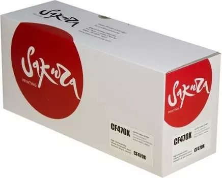 Картридж лазерный Sakura SACF470X (№657X/CF470X), черный, 28000 страниц, совместимый для Color LaserJet Enterprise Flow M681dh / M681f / M681z / M682z без чипа