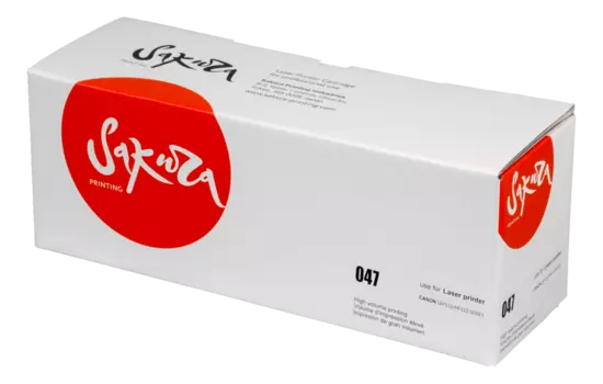 Картридж лазерный Sakura SACRG047 (047/2164C002), черный, 1600 страниц, совместимый для Canon LBP110/ 112/ 113; MF110/ 112/ 113