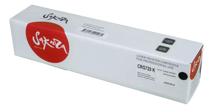 Картридж лазерный Sakura SACRG729K (729 BK/4370B002), черный, 1200 страниц, совместимый для Canon LBP 7010C/7018C