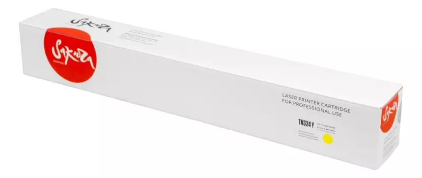 Картридж лазерный Sakura SAKMTN-324Y (KMTN-324Y/A8DA250), желтый, 26000 страниц, совместимый для Konica Minolta bizhub C258/C308/C368 без чипа