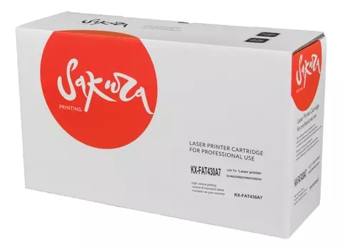 Картридж лазерный SAKURA SAKXFAT430A7 (KX-FAT430A7), черный, 3000 страниц, совместимый, для Panasonic KX-MB2230/2270/2510/2540