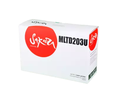 Картридж лазерный Sakura SAMLTD203U (MLT-D203U), черный, 15000 страниц, совместимый для Samsung ProXpress SL-M4020 / M4070 без чипа выпущенных до 01.12.2017