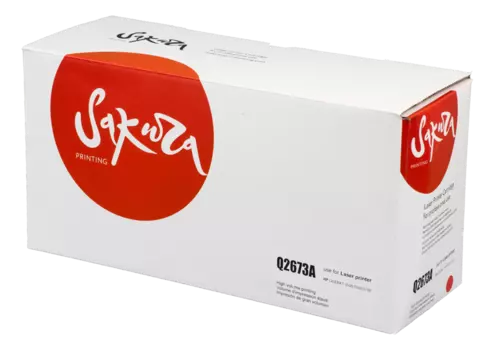 Картридж лазерный Sakura SAQ2673A (309A/Q2673A), пурпурный, 4000 страниц, совместимый для Color LJ 3500/ 3350/ 3700