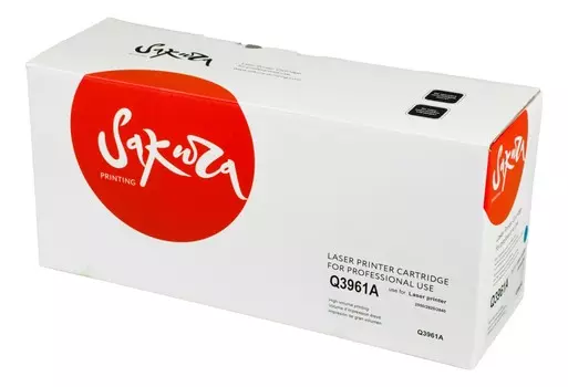 Картридж лазерный Sakura SAQ3961A (122A/Q3961A), голубой, 4000 страниц, совместимый для LJ 2550/2550L/2550LN/2550N/2820/2840/3000/3000DN/3000DTN/3000N