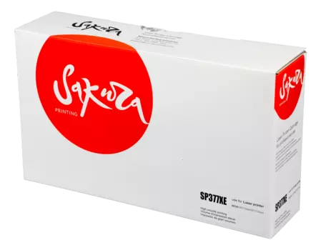 Картридж лазерный Sakura SASP377XE (SP377XE), черный, 6400 страниц, совместимый для Ricoh Aficio SP377 без чипа