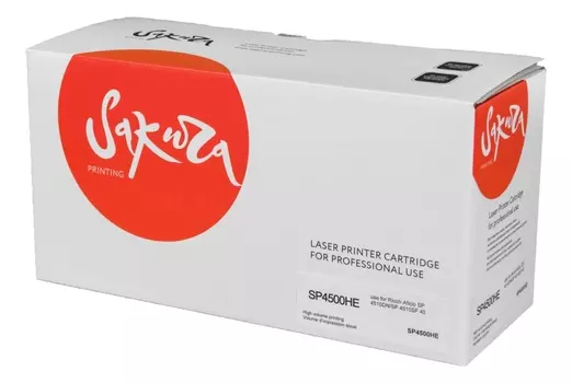 Картридж лазерный SAKURA SASP4500HE (SP4500HE/407318), черный, 12000 страниц, совместимый, для Ricoh Aficio SP 4510DN, Ricoh Aficio SP 4510SF