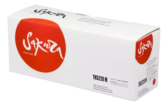 Картридж лазерный Sakura SATK5220M (TK-5220M/1T02R9BNL1), пурпурный, 1200 страниц, совместимый для Kyocera ECOSYS p5020cdn/ p5021cdw/ m5221cdn/ m5521cdw