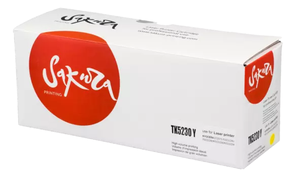Картридж лазерный Sakura SATK5230Y (TK-5230Y/1T02R9ANL0), желтый, 2200 страниц, совместимый для Kyocera P5021cdn/M5521cdn