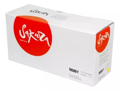Картридж лазерный Sakura SATK560Y (TK-560Y/1T02HNAEU0), желтый, 10000 страниц, совместимый для Kyocera FS-C5300DN/FS-C5350DN, ECOSYS 6030cdn