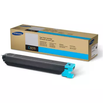 Картридж лазерный Samsung CLT-C809S/SS568A, голубой, 15000 страниц, оригинальный для Samsung CLX-9201ND/9201NA/9251ND/9251NA/9301NA