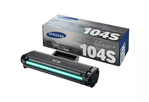 Картридж лазерный Samsung MLT-D104S/SU748A, черный, 1500 страниц, оригинальный, для Samsung Samsung ML-1660/1665/1667/1670/1671/1675/1676/1677/1860/1865/1865W/1867, SCX-3200/3205/3205W/3207