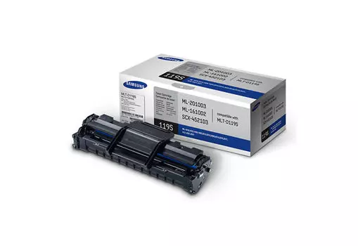 Картридж лазерный Samsung MLT-D119S/SU864A, черный, 2000 страниц, оригинальный для Samsung ML-1610/2010/SCX-4521
