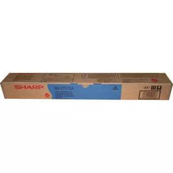 Картридж лазерный SHARP MX23GTCA, голубой, 10000 страниц, оригинальный для Sharp MX-1810/MX-2010/MX-2310/MX-2314/MX-2614/MX-3111/MX-3114
