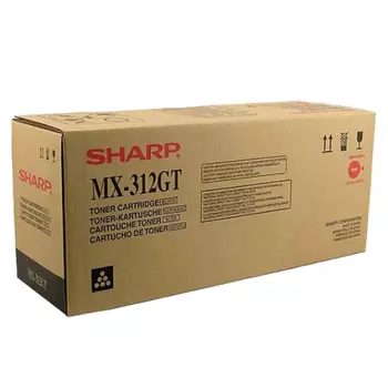 Картридж лазерный SHARP MX312GT, черный, 25000 страниц, оригинальный для Sharp AR-5726/AR-5731, MX-M260/MX-M264/MX-M310/MX-M314/MX-M316/MX-M354/MX-M356