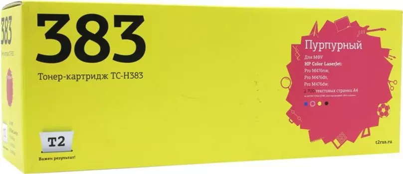 Картридж лазерный T2 TC-H383 (312A/CF383A), пурпурный, 2700 страниц, совместимый для Color LaserJet Pro M476nw/M476dn/M476dw
