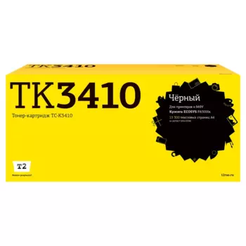 Картридж лазерный T2 TC-K3410 (TK-3410/1T0C0X0NL0), черный, 15500 страниц, совместимый для Kyocera ECOSYS PA5000x
