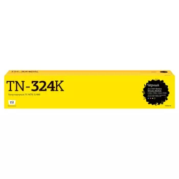 Картридж лазерный T2 TC-MTN-324BK (TN-324K/TN-512K/TN-514K), черный, 28000 страниц, совместимый для Konica Minolta bizhub C258/BizHub C458/BizHub C558/BizHub C658