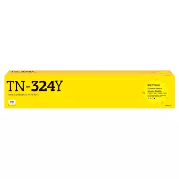 Картридж лазерный T2 TC-MTN-324Y (TN-324Y/TN-512Y/TN-514Y), желтый, 26000 страниц, совместимый для Konica Minolta