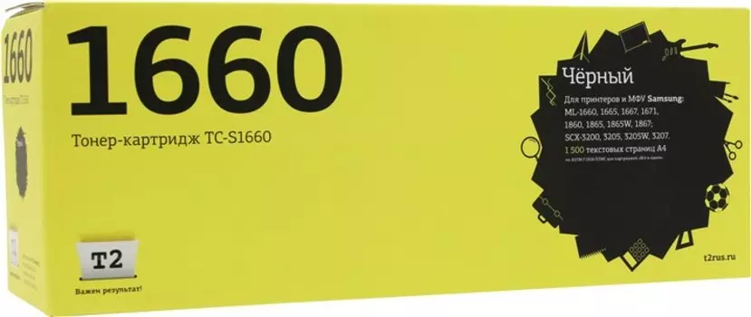 Картридж лазерный T2 TC-S1660 (MLT-D104S/MLT-D104S), черный, 1500 страниц, совместимый для Samsung ML-1660/1665/1860/1865/1867/SCX-3200/3205/3207