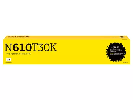 Картридж лазерный T2 TC-SDN610T30K (N610T30K), черный, 30000 страниц, совместимый для Sindoh N612/N613/N610/N611