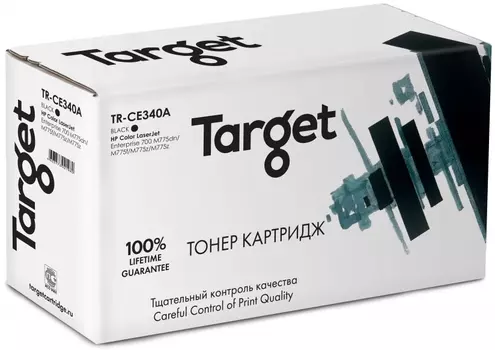 Картридж лазерный Target TR-CE340A (№651A/CE340A ), черный, 13500 страниц, совместимый для LJ Enterprise 700 M775dn/M775f/M775z/M775z с чипом